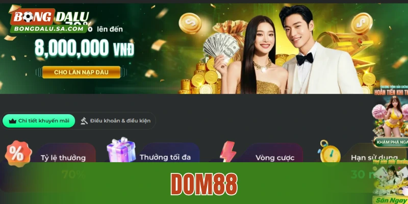 DOM88 – Sân chơi giải trí trực tuyến dẫn đầu top nhà cái