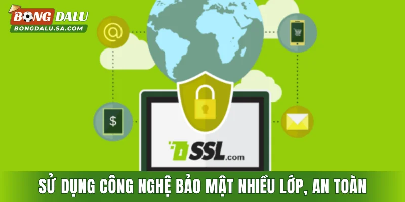 Sử dụng công nghệ bảo mật nhiều lớp, an toàn