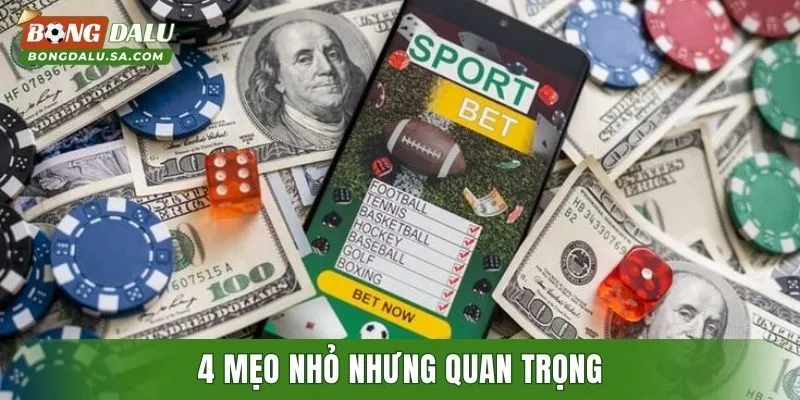 4 mẹo nhỏ nhưng quan trọng khi theo tỷ lệ cược Hong Kong